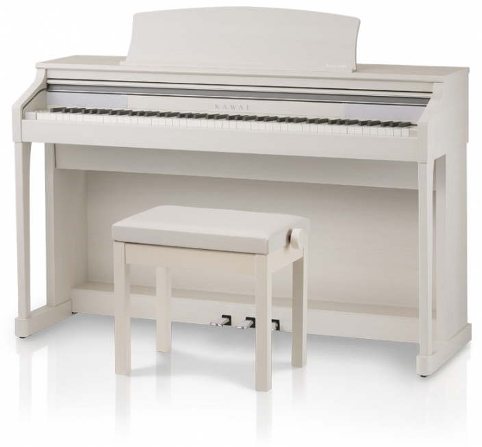木製鍵盤を搭載したカワイデジタルピアノのスタンダードモデル『CA15』に新色『プレミアムホワイトメープル調仕上げ』が登場
