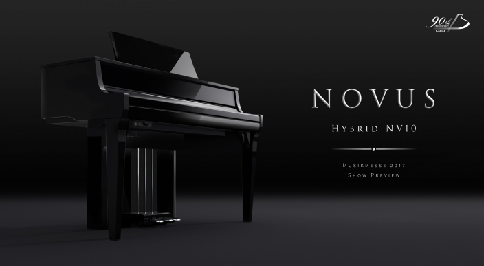 グランドピアノアクション搭載 ハイブリッドデジタルピアノ</br> 『NOVUS NV10』をフランクフルトミュージックメッセ2017に出展