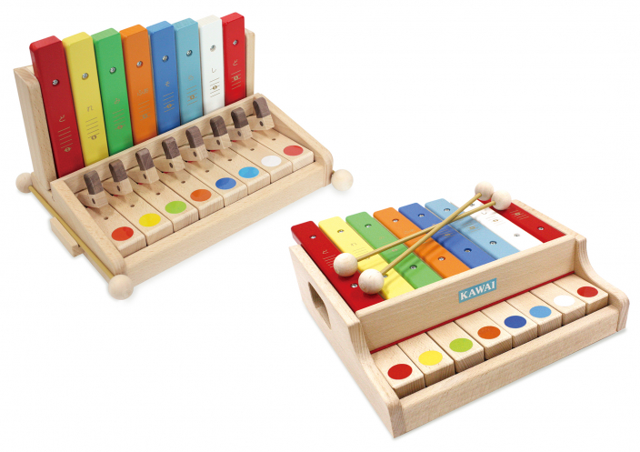 ピアノみたいなシロホン </br>新感覚の木製玩具『シロホンピアノ ...