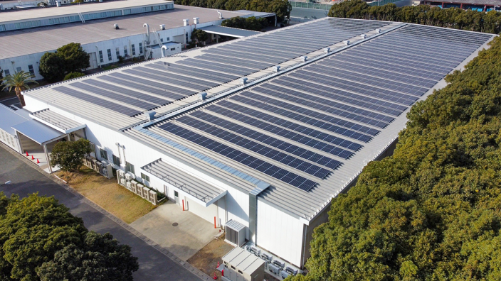 当社の竜洋工場に太陽光発電設備を導入