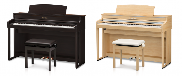 最新のフルコンサートピアノ音を搭載した、木製鍵盤のスタンダードモデル</br>カワイ電子ピアノ『CA501』『CA401』発売