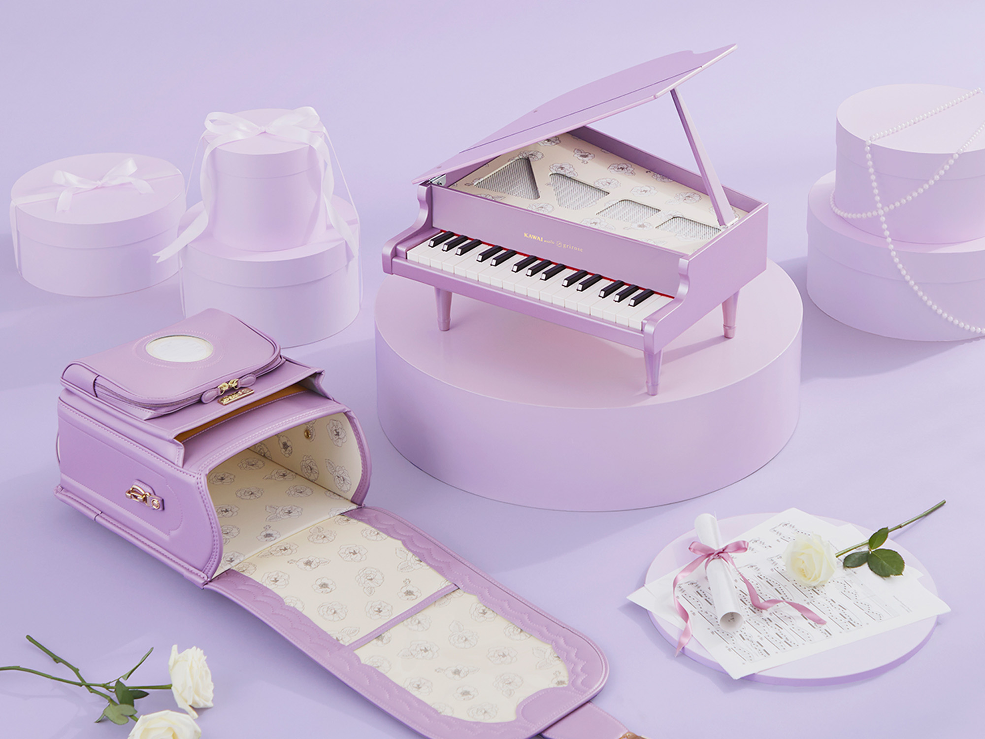 土屋鞄製造所とのコラボレーション第三弾<br/>KAWAI meets grirose ミニグランドピアノ 限定販売